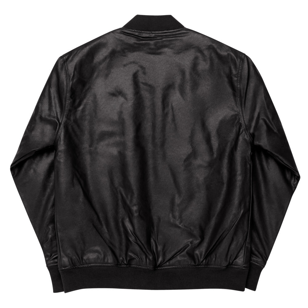 HAZE LEATHER BOMBER JACKET