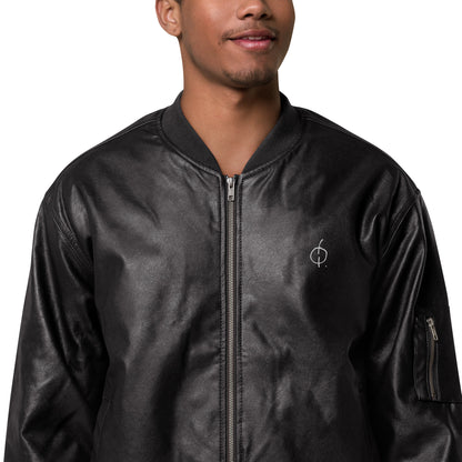 HAZE LEATHER BOMBER JACKET